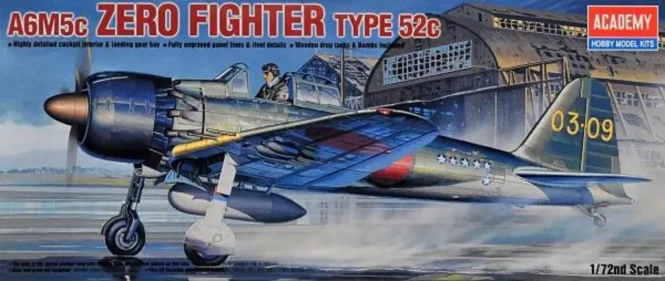 Academy 12493 A6M5c Zero Fighter type 52c - 1/72
