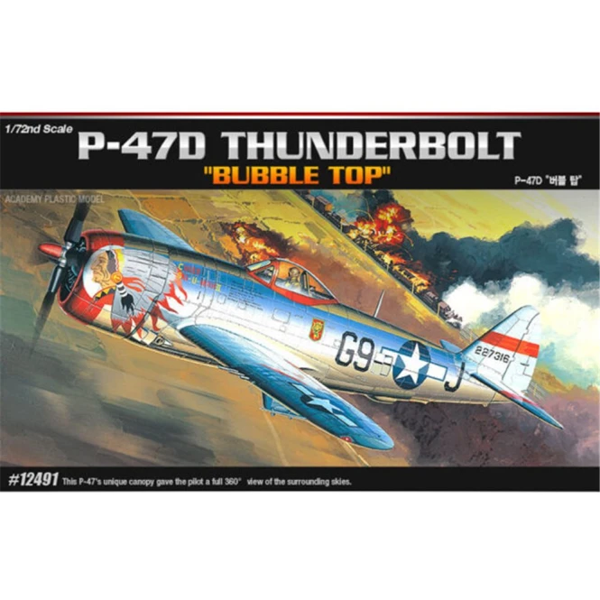 Academy 12491 P-47D Bubble Top - 1/72