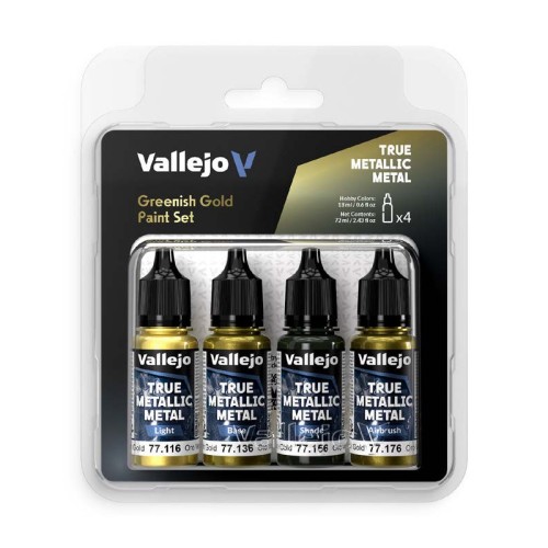 Vallejo 77267 TMM Color Set Greenish Gold