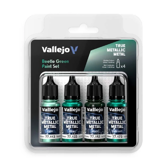 Vallejo 77265 TMM Color Set Beetle Green