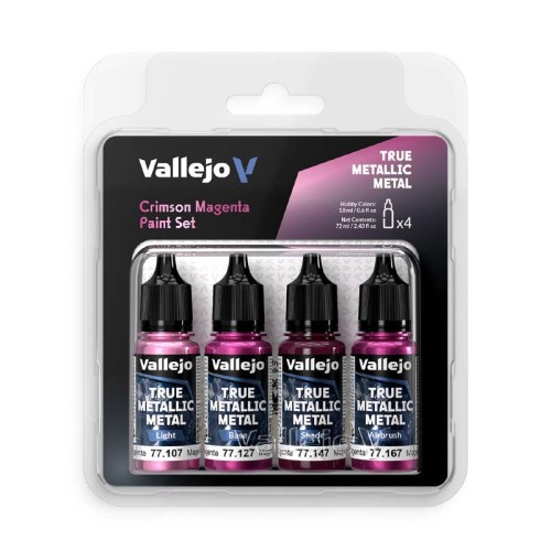 Vallejo 77261 TMM Color Set Crimson Magenta (4 ...