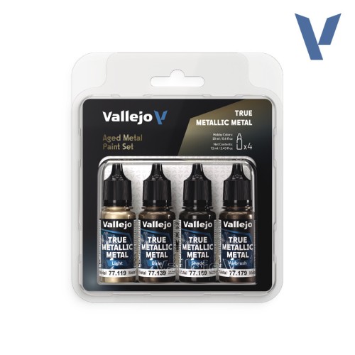 Vallejo 77258 TMM Color Set Aged Metal