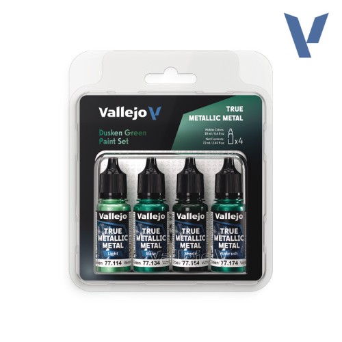 Vallejo 77257 TMM Color Set Dusken Green (4 x 1...