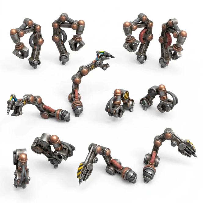 3D Printed - Modern & Sci-fi - Techno Servo Arms