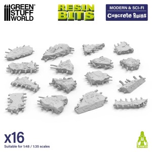 3D Printed - Modern & Sci-fi - Concrete Ruins