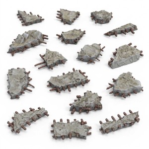 3D Printed - Modern & Sci-fi - Concrete Ruins