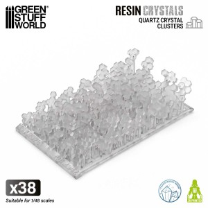 3D Printed - Crystals - Quartz crystal clusters