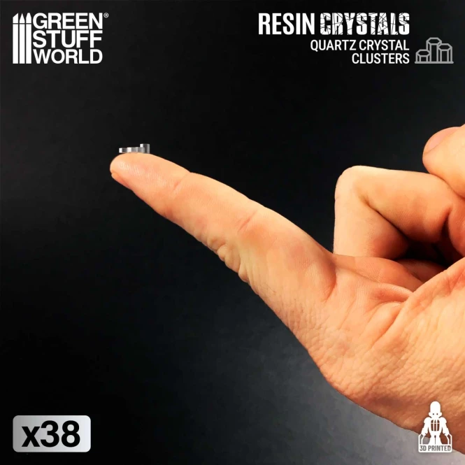 3D Printed - Crystals - Quartz crystal clusters