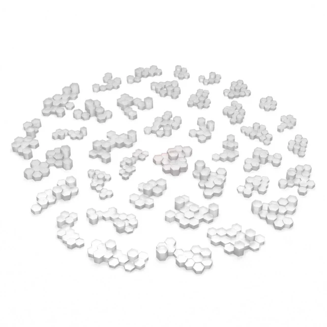 3D Printed - Crystals - Quartz crystal clusters