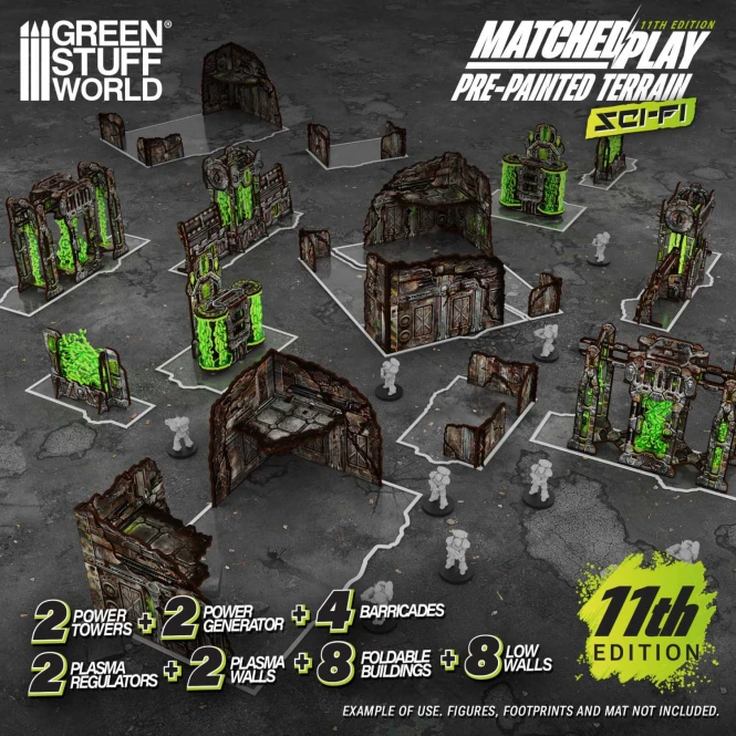 Warhammer 4000 11 edycja Tereny i footprinty do 11 edycji