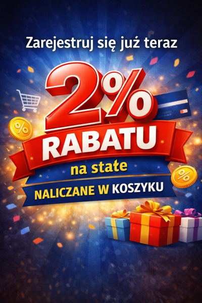 Zarejestruj się  wosnowie a otrzymasz 2% rabatu na stałe.