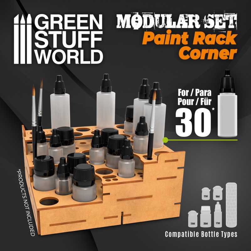 Modular Paint Rack - STRAIGHT CORNER
